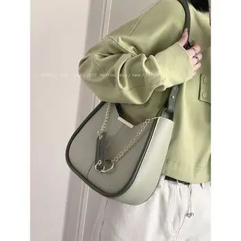 2023 Модерен поглед върху модерните чанти през рамо за жени, дизайн на дамски чанти под мишниците, модерна чанта на едно рамо W8