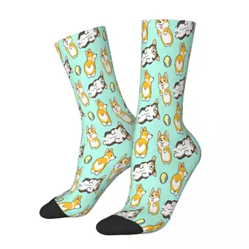 Комплект Чорапи Corgi Мъжки Дамски Есенни Чорапи С Принтом