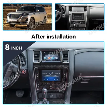 Авто радио и мултимедиен плеър на Android за Nissan Patrol Y62 2014-2020 Кола DVD плейър GPS навигация стерео автомагнитола главното устройство