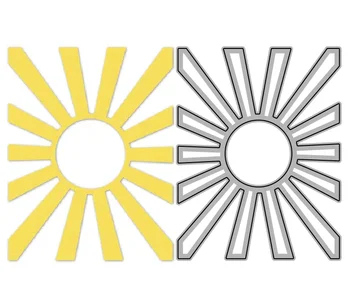 2023 нови печати за рязане на метал cut die мухъл sunshine frame Албум за Изрезки от хартия, съдове за knife мухъл blade punch шаблони die