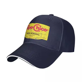 Новото лого Topo Chico agua mineral с потертым логото (газирана минерална вода) Класическата бейзболна шапка на големи по размер шапки за мъже