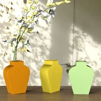 Силиконова форма за бетон, ваза, саксия от циментова мазилка и форми за вмъкване на цветя за украса на дома