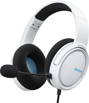 Детска слушалки BINNUNE с микрофон за PS5 Xbox Series S|X, PS4 Xbox One PC Switch, жични слушалки за геймъри