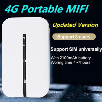4G MiFi WiFi рутер 150 Mbps WiFi Модем авто мобилен Wi-Fi Безжична точка за достъп за Безжична MiFi със слот за сим карта