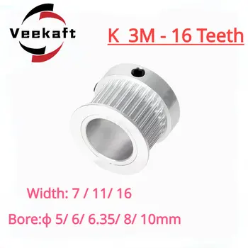 Ролка ГР K-тип с 16 зъби 3 м от висококачествена сплав с размери дупки от 5 мм до 10 мм за линейни ролка