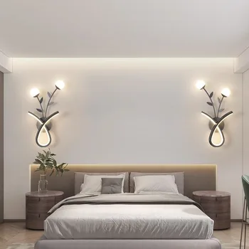 Модерният led, с монтиран на стената лампа за фон хол, прикроватного огледала в спалнята, стенни тела в пътеката, декоративни вътрешни стенни, осветителна апаратура