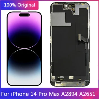 Оригинал за Apple iPhone 14 Pro Max LCD дисплей Със Сензорен екран и OLED Digitizer В събирането на 6,7 