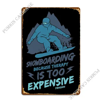 Сноуборд, защото Метална табела Кино Реколта печат Хол Ретро Лидице знак Плакат