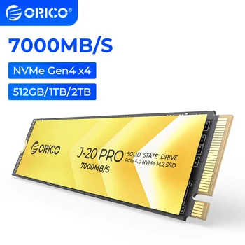 ORICO M. 2 NVMe PCIe SSD 4.0 и 512 GB/1tb/2tb Gen4 x4 SSD Твърд Диск Със Скорост на Четене 7000 MB/с с Ръб охлаждане