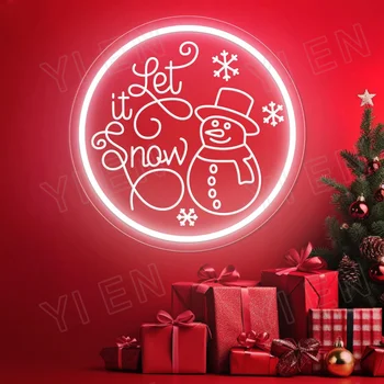 3D Неонова реклама Весела Коледа за декора на стените, коледна украса с led неонови лампи, led ключ с регулируема яркост на захранване от USB
