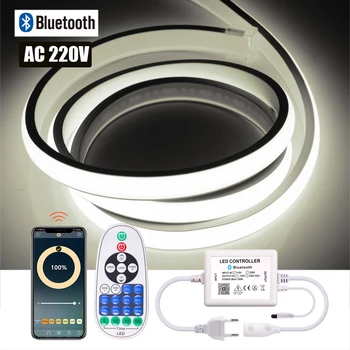 Приложение Bluetooth Затемняемая Неонова лента ac 220 Водоустойчив 3000 До 4000 До 6000 До Начало декор Гъвкава лента-верига с led подсветка