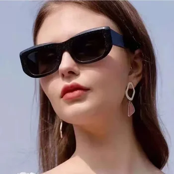 Нови квадратни слънчеви очила в ретро стил, модерни дамски слънчеви очила в Европа и САЩ, Слънчеви ветроупорен слънчеви очила за пътуване