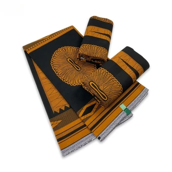 Най-новите Африкански восъчни тъкан Анкара, 6 ярда, 100% памук, восъчен печат, Нигерийски материал за дрехи Fashion Style f10-12