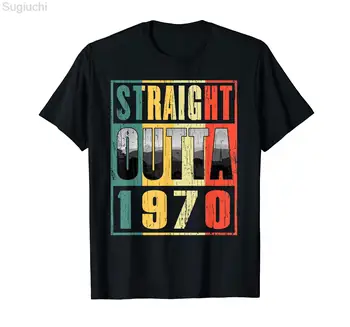 ПОВЕЧЕ ДИЗАЙН Реколта 1970 година на раждане В ретро стил 70-те години, Тениски от 100% памук с къс ръкав, Мъжки и дамски тениски, блузи, тениски