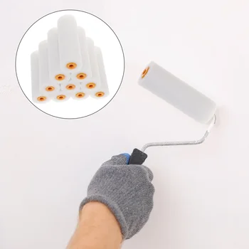 Сменяеми поролоновые валяци за боядисване на Капака порест каучук валяци за боядисване на стените в килера (4 инча)