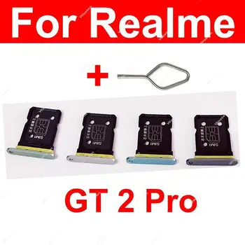 За Realme GT2 Pro, GT 2 Pro, тава за SIM-карти, устройство за четене на SD-карти, слот за притежателя на сим-карти, Резервни части