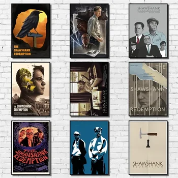23 Дизайн на Рекламен плакат Shawshank Redemption, художествена работа, домашна декоративна стикер на стената е за кафе-бара