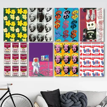 Художествен плакат на Анди Уорхол Щампи, стикери за стена, стикери за всекидневна, декориране на дома