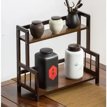 На рафтовете в китайски стил, мултифункционален домашен интериор, Кухня, хол, регулируема стойка за манекени, щанд за чай с голям капацитет