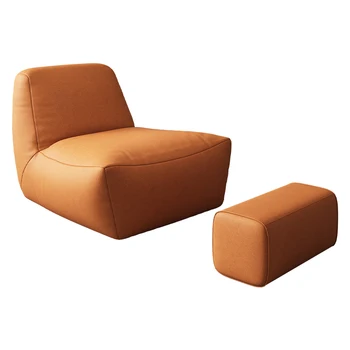 Модерни минималистични диван, Единична Мързелив Диван, Балкон, Спалня с Татами, за Еднократна употреба Изкуствена кожа