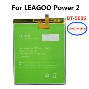 Ново В наличност 3200 ма Оригинална Батерия на Телефона BT-5006 За LEAGOO Power 2 Power2 BT5006 Висококачествен Взаимозаменяеми Вградена Батерия