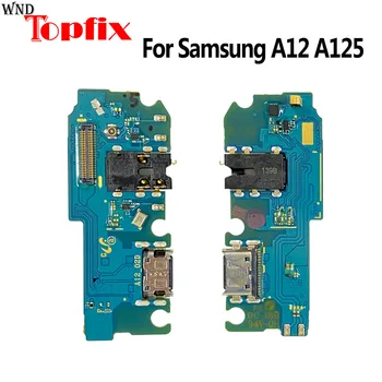 За Samsung Galaxy A12 A125F A125F/DSN USB Порт За Зареждане на Зарядно Устройство, Порт за Зарядно устройство Конектор Заплата Резервни Части