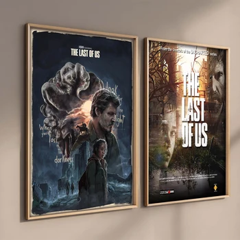 Плакат на The Last of Us 2023 Game ТВ Шоу Aesthetic Ellie Gaming Картина върху Платно Декорация на Дома, Стенно Изкуство, Рисувани Стенни Gamer Room Decor