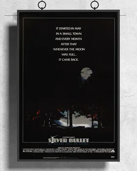 L223 Сребърен куршум (1985) Филм Класически Плакат от копринени тъкани Артистичен интериор, Картината за помещения Подарък