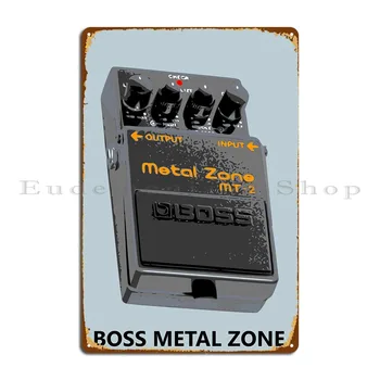 Метална табела Boss Metal Zone Винтажное украса гараж Създаване на индивидуални жестяного плакат