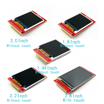 1 ~ 20pcs 1.44/1.8/2.0/2.2/2.8 -Инчов сензорен модул / цветен екран със сериен порт TFT SPI LCD Изисква само 4 вход изход