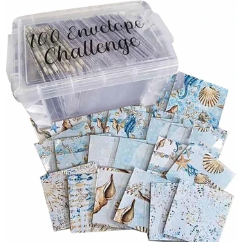 Уникален Подаръчен комплект от 100 Пликове Challenge Box Set за Себе си, Семейството, Приятел