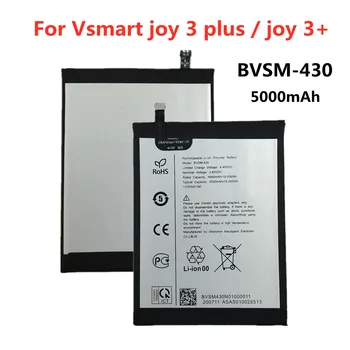 Висок клас Батерия 5000 ма BVSM 430 За телефон Vsmart joy 3 plus/joy 3 + BVSM-430 BVSM430 Bateria 