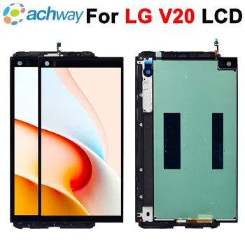 За LG V20 LCD Сензорен дисплей Дигитайзер В Събирането С Рамка Резервни Части VS995 VS996 LS997 H910 5,7 