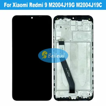 За Xiaomi Redmi 9 Global M2004J19G M2004J19C LCD Сензорен дисплей и Цифров Преобразувател В събирането За Redmi 9 Prime M2004J19PI