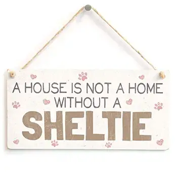 Kalynvi Къща - това не е Къща Без Sheltie -Реколта Знак За Кучета от PVC / плака 10X5